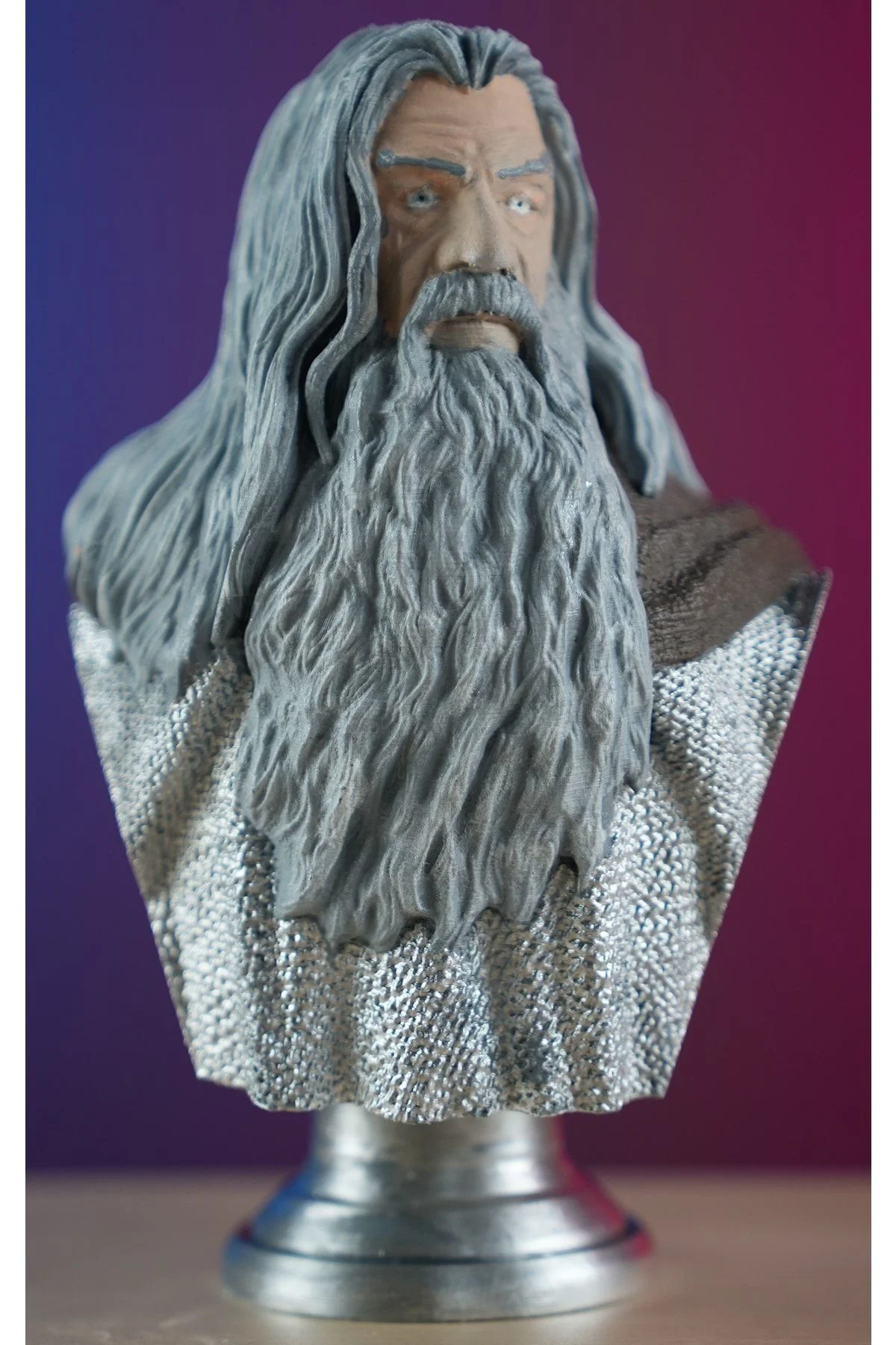 Gandalf Boyalı Büst / Figür Yüzüklerin Efendisi Lotr 19 Cm ( Büyük Boy)