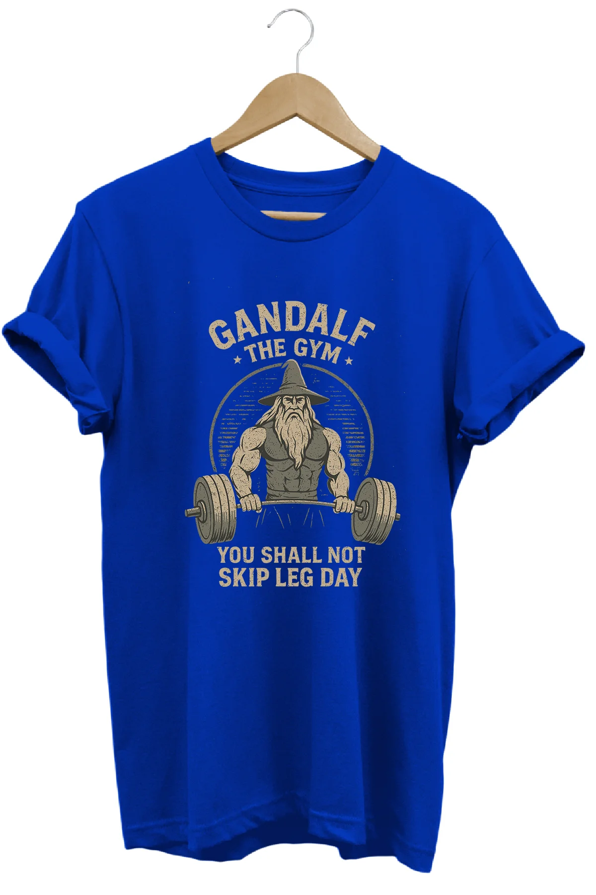 Gandalf Gym LOTR Regular Fit %100 Pamuk Yumuşak Dokulu Bisiklet Y