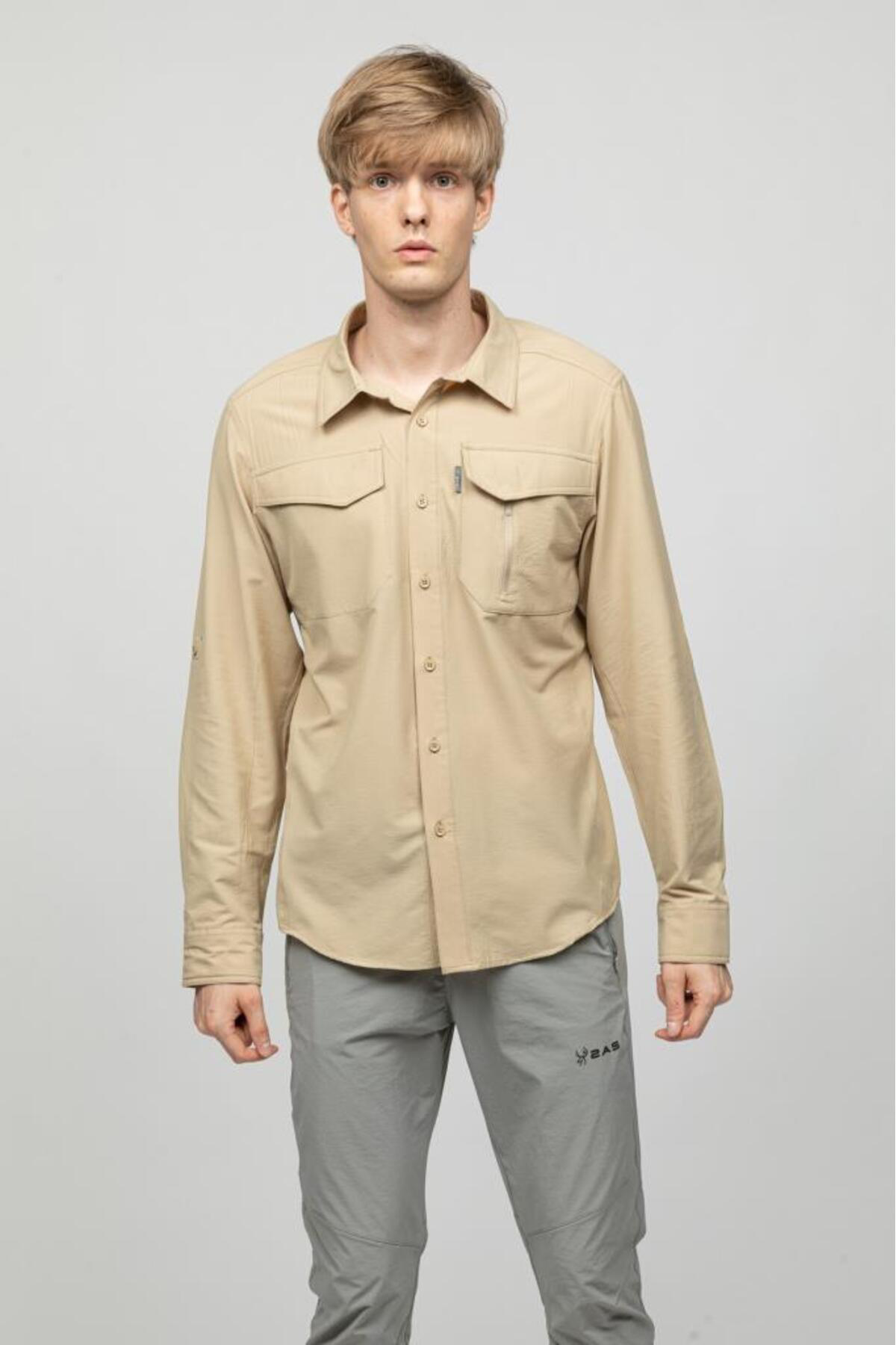 2As Gander Erkek Gömlek Bej