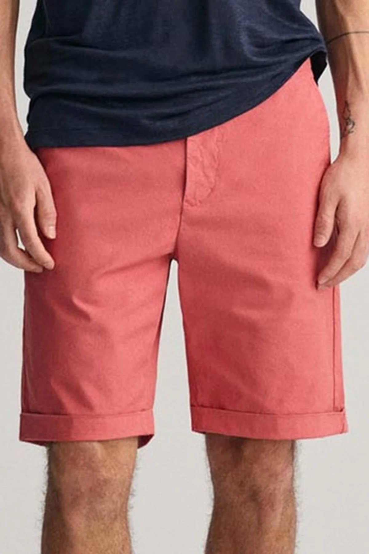 GANT Men's Regular Fit Allister Sunfaded Chino Bermuda Shorts Erkek Kanvas Bermuda Şort Kiremit