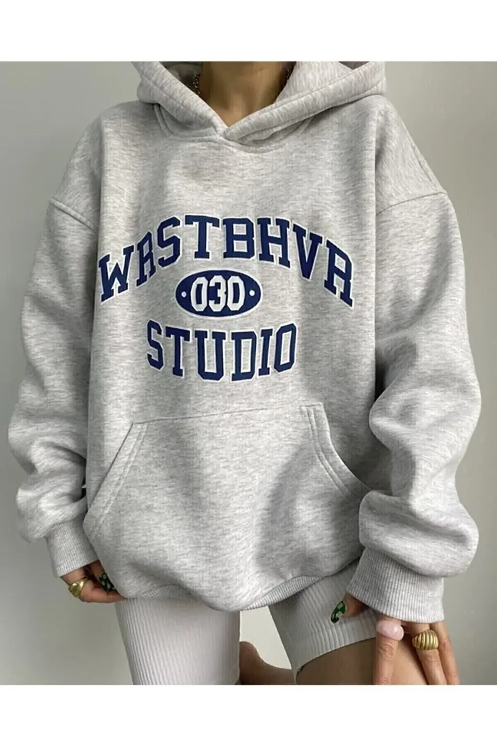 GARALİOClothıng Baskılı Unisex Kanguru Cepli Kapüşonlu Sweatshirt
