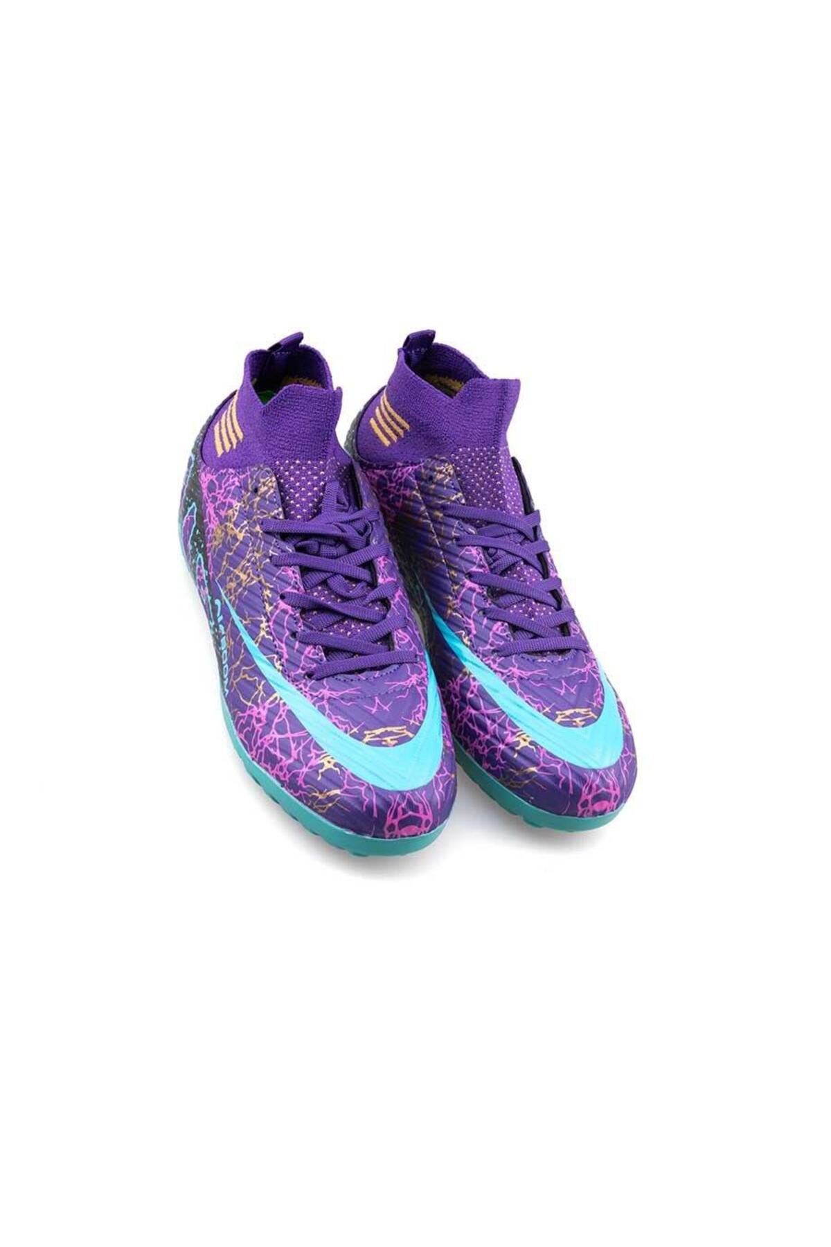 Cihanshoes Garantili Bilekli Krampon Çorapli Dişsiz Çivisiz Futbol Hali Saha