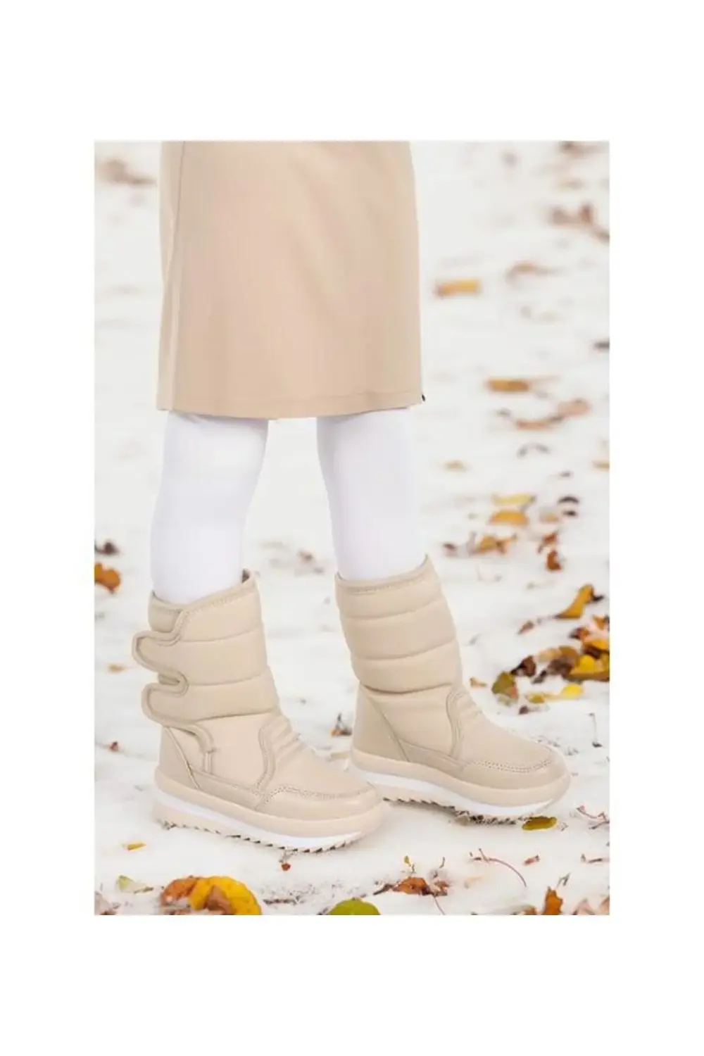 Garantili Ortopedi Su Geçirmez İçi Kürklü Kaymaz Uzun Kız Çocuk B