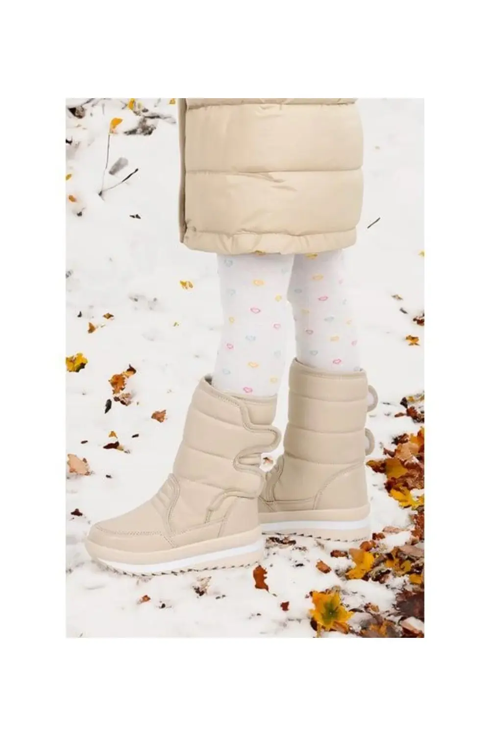 Garantili Ortopedi Su Geçirmez İçi Kürklü Kaymaz Uzun Kız Çocuk B