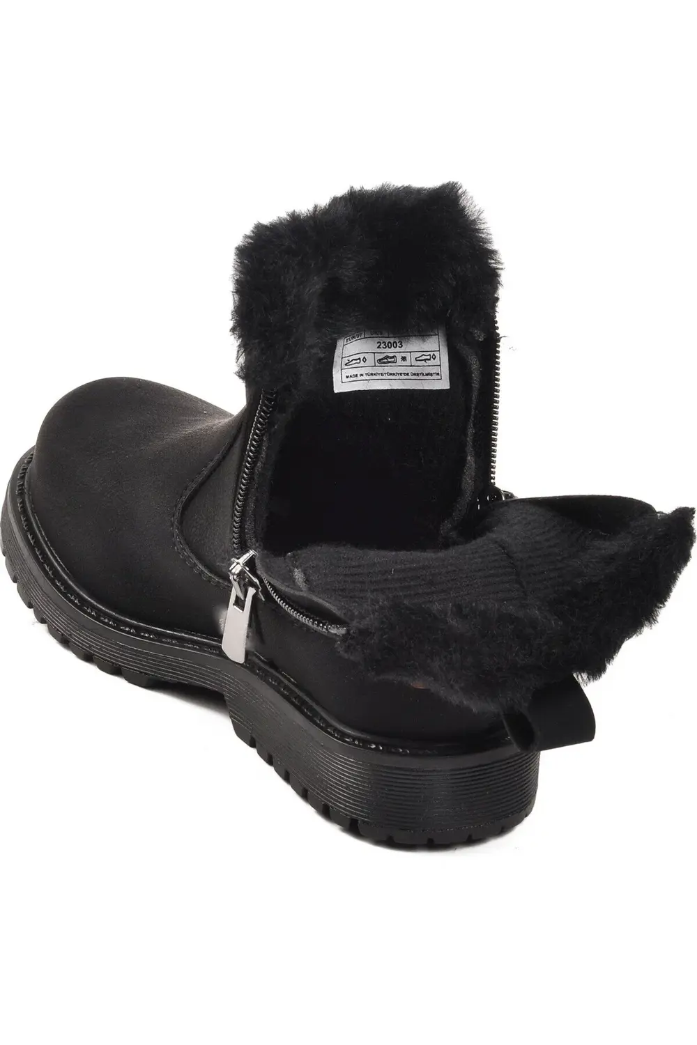 Garantili Su Geçirmez Kışlık Kaymaz Taban Kürklü Kız Çocuk Bot 26