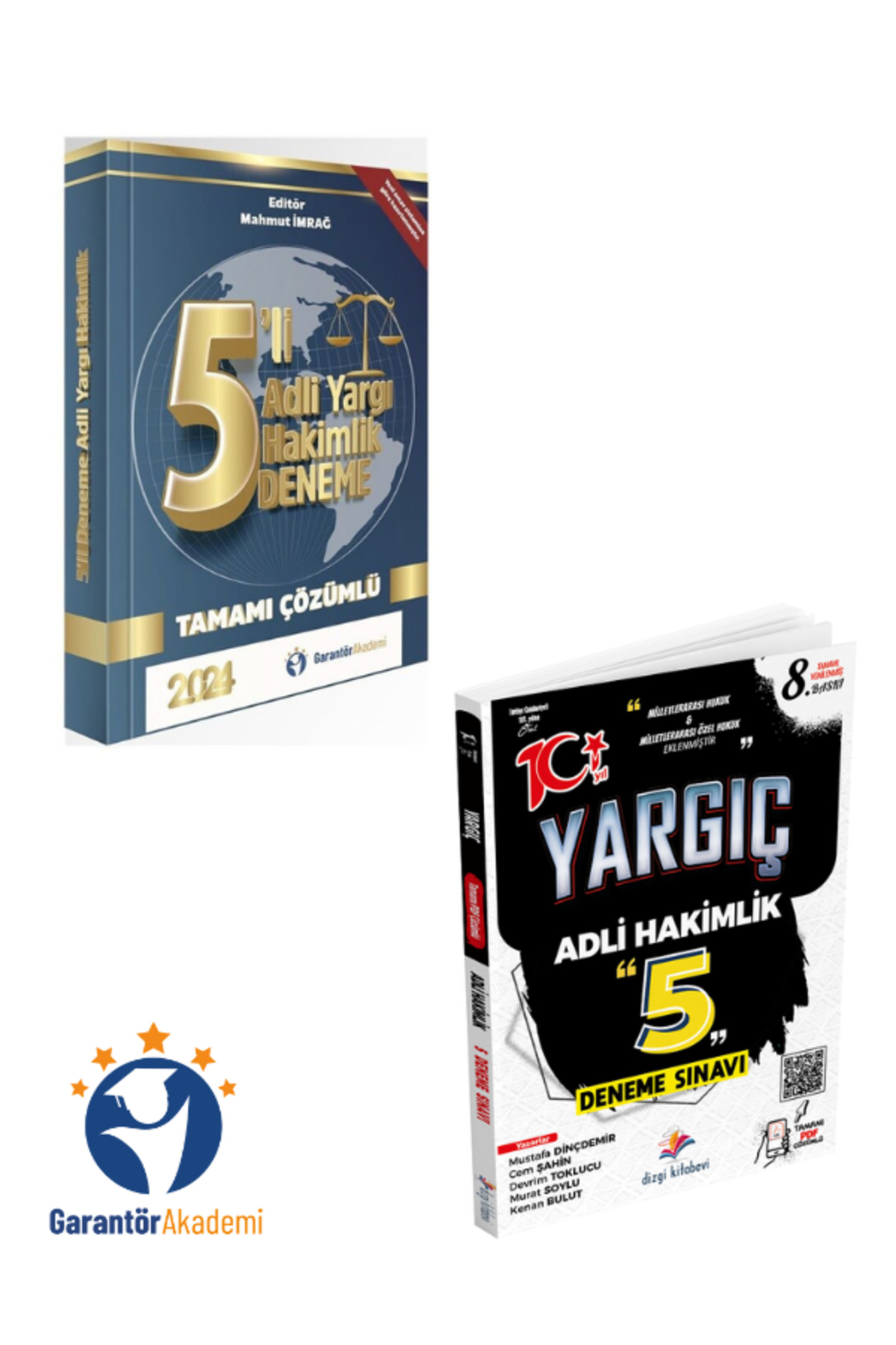 Garantör Akademi +Dizgi Kitap YARGIÇ Adli Hakimlik 5 Deneme Çözüm