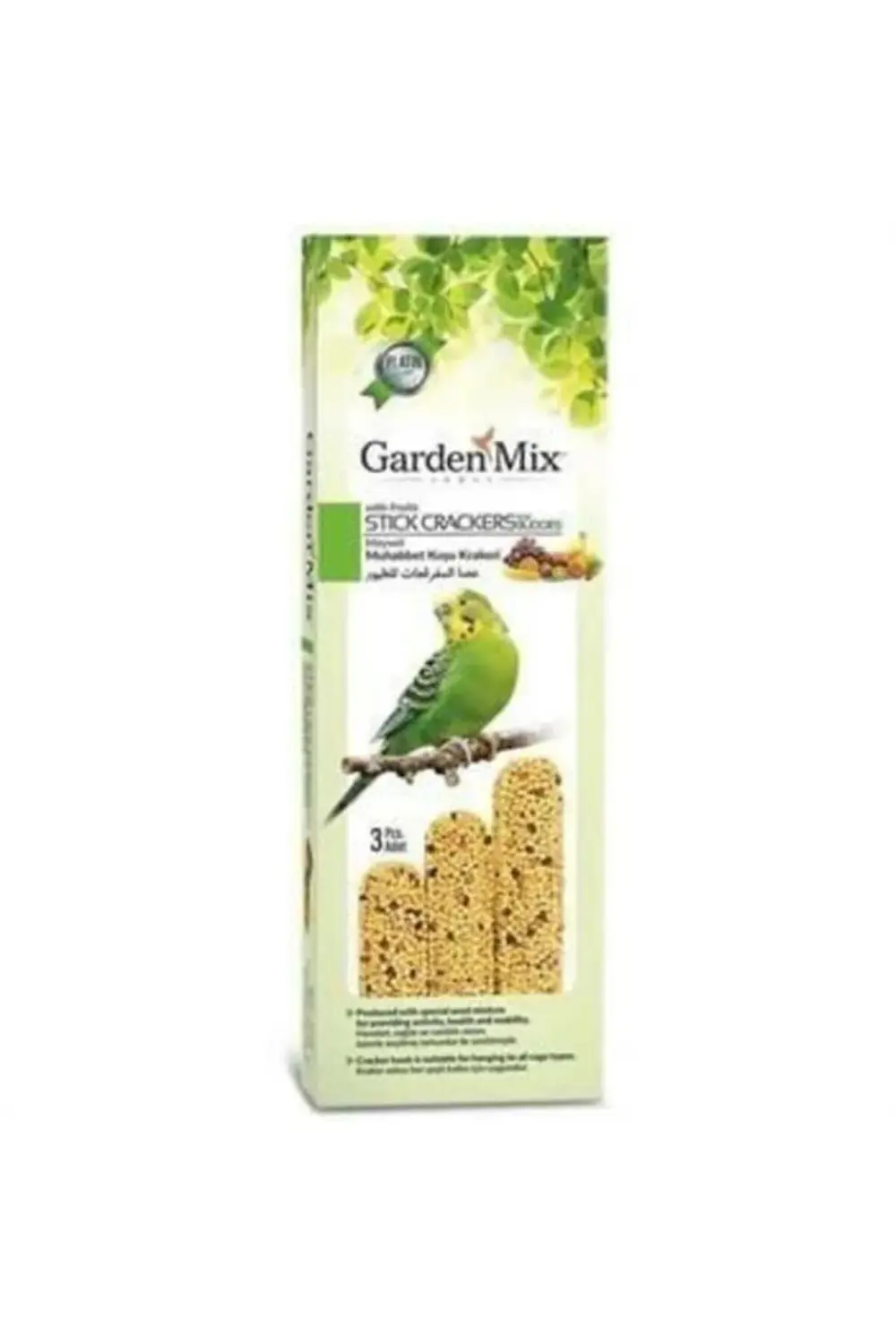 Garden Mix Meyveli Muhabbet Kuşu Krakeri 3x120 Gr