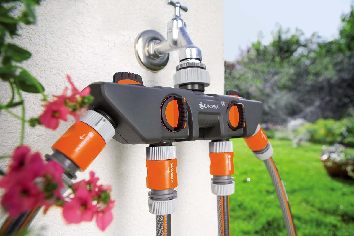Gardena 8194 Dört Kanallı Su Dağıtıcılı Musluk Bağlantısı