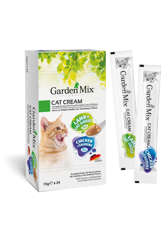Gardenmix  Kuzu Vetavuk+Taurin Kedi Ödül Mamasi 15 Gr X 24 Adet