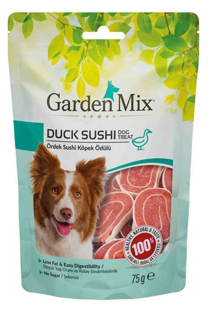 Gardenmix Ördekli Sushi Köpek Ödülü 75 Gr Gardenmix Ördekli Sushi Köpek Ödülü 75 Gr