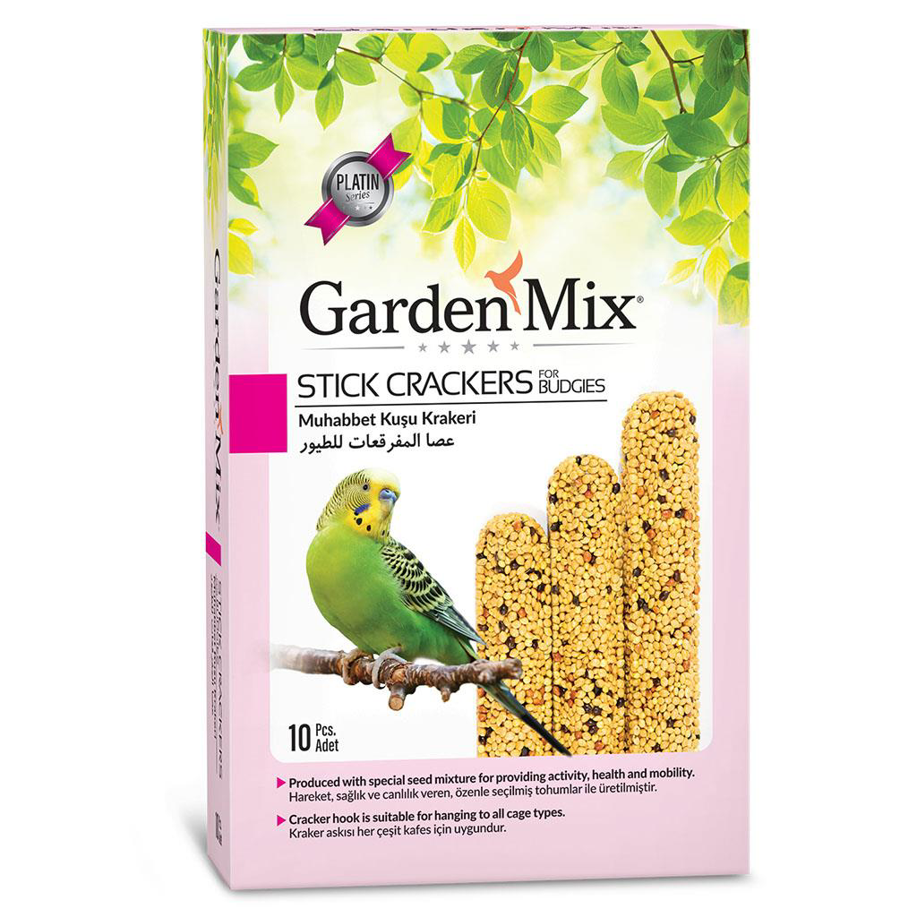 Gardenmix Platin Sade Muhabbet Kuş Krakeri 10'lu