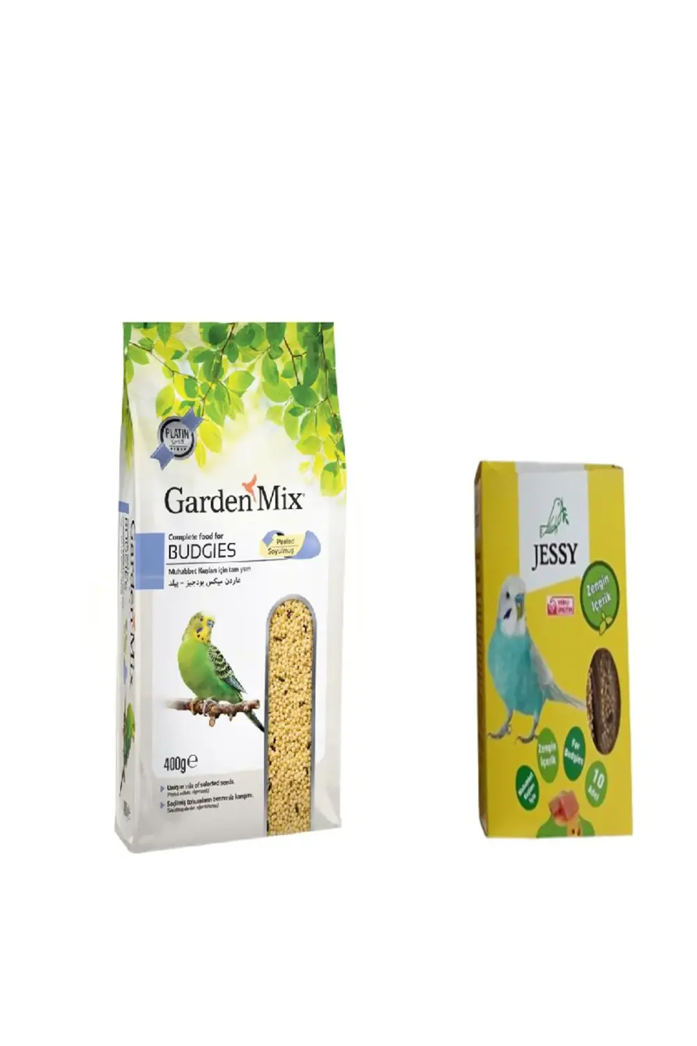 Gardenmix Soyulmuş Muhabbet Kuşu Yemi 400 Gr + Jessy Muhabbet Kuş