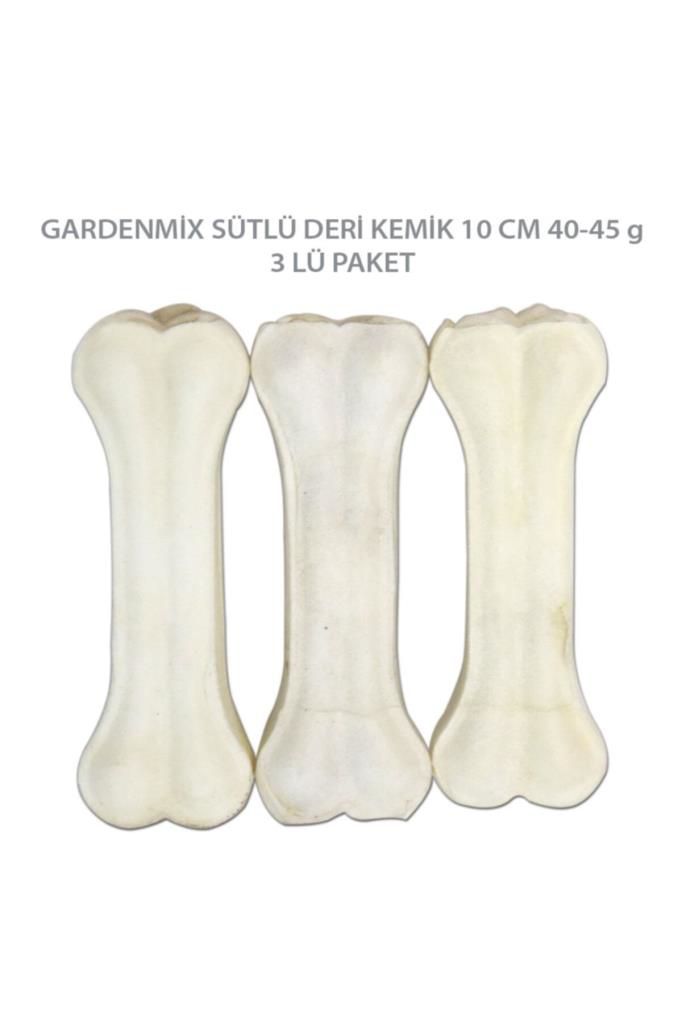 Gardenmix  Sütlü Deri Kemik 10 Cm 40-45 Gr 3 Lü Paket Gardenmix  Sütlü Deri Kemik 10 Cm 40-45 Gr 3 Lü Paket