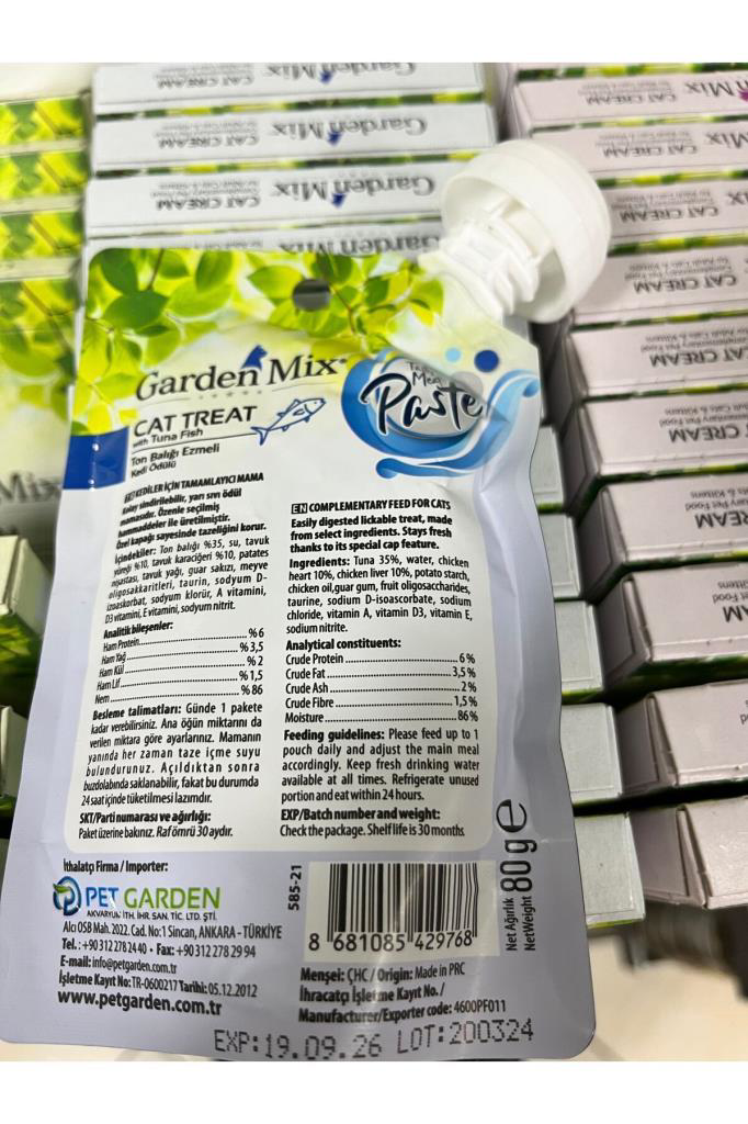 Gardenmix Ton Balık Ezmeli Kedi Ödülü 80gr