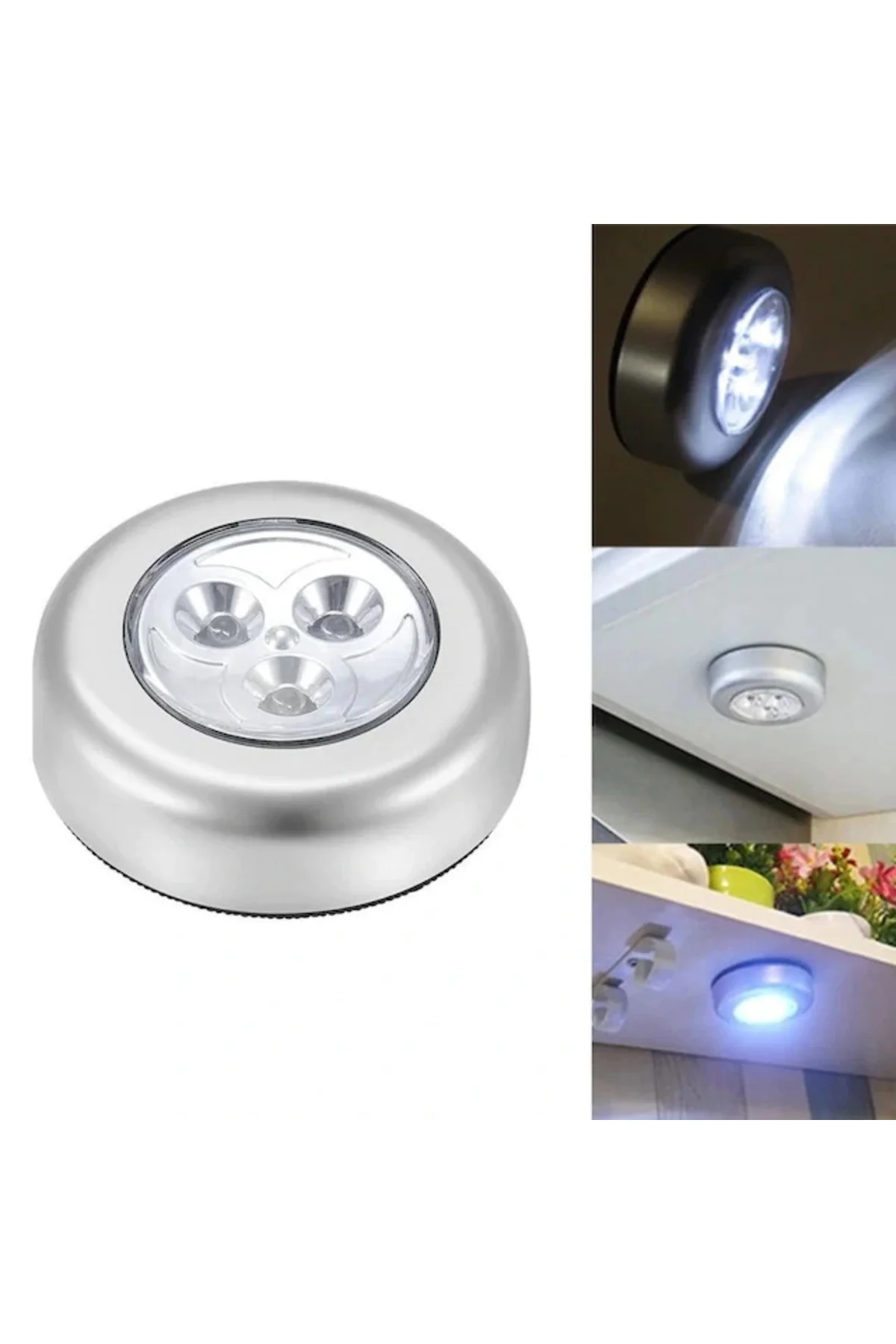 Gardrop - Çekmece - Dolap Köşe Aydınlatıcı Kablosuz Pilli Led Spot Mutfak Lamba Stick Gardrop - Çekmece - Dolap Köşe Aydınlatıcı Kablosuz Pilli Led Spot Mutfak Lamba Stick