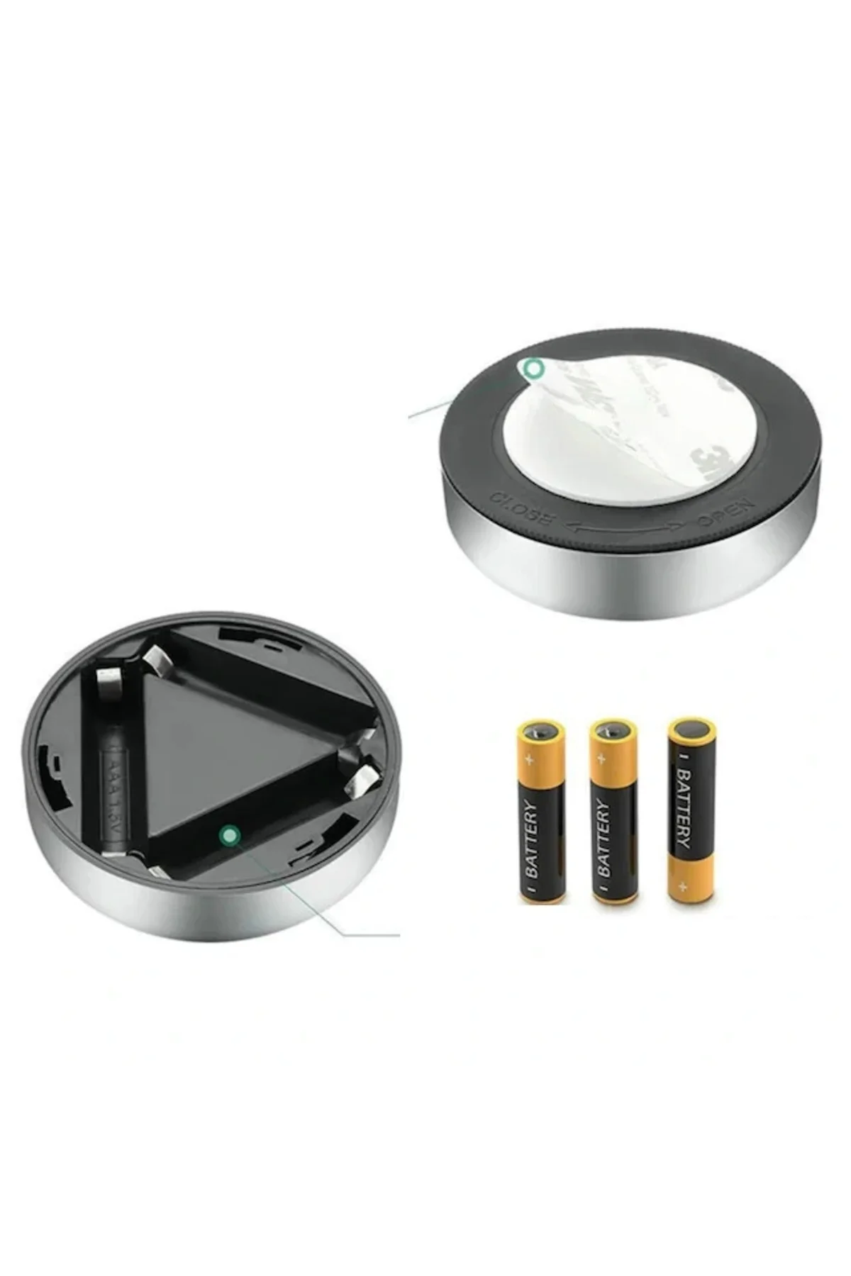 Gardrop - Çekmece - Dolap Köşe Aydınlatıcı Kablosuz Pilli Led Spot Mutfak Lamba Stick Gardrop - Çekmece - Dolap Köşe Aydınlatıcı Kablosuz Pilli Led Spot Mutfak Lamba Stick - Görsel 4