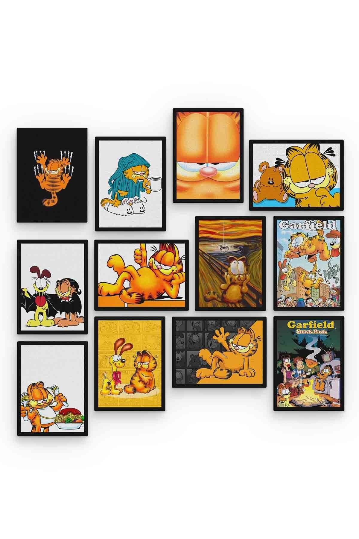 Garfield 12 Parça Mdf (ahşap) Tablo Ofis Boyu 