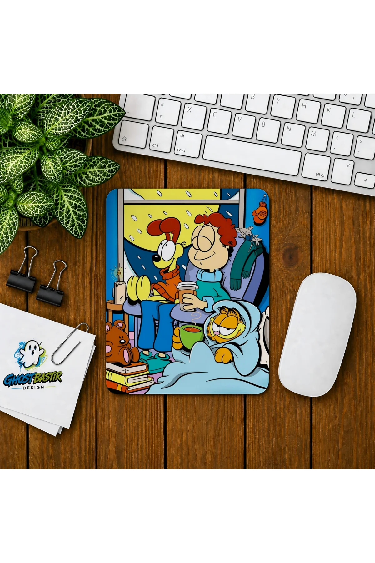 Garfield Baskılı Oyuncu Mousepad 078