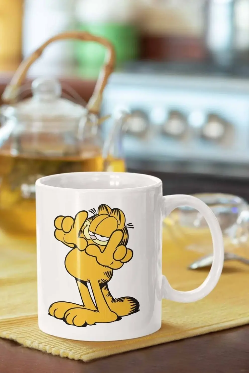 Garfield Baskılı Porselen Kupa Bardak