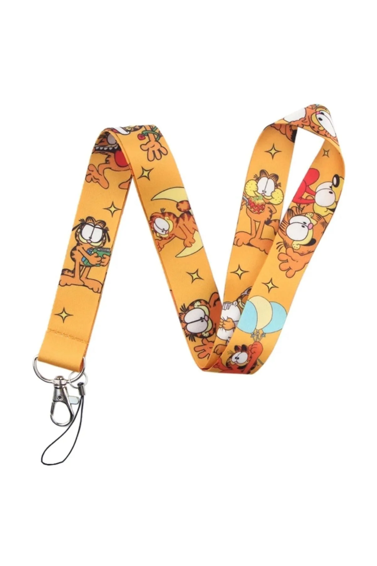 Garfield Yaka Kartı Boyun Askı Ipi