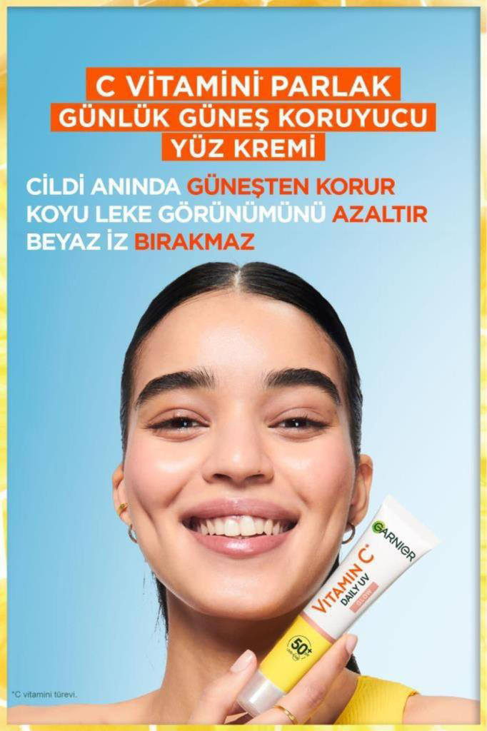 Garnier C Vitamini Parlak Günlük Güneş Koruyucu Görünmez Doku 40m Garnier C Vitamini Parlak Günlük Güneş Koruyucu Görünmez Doku 40m