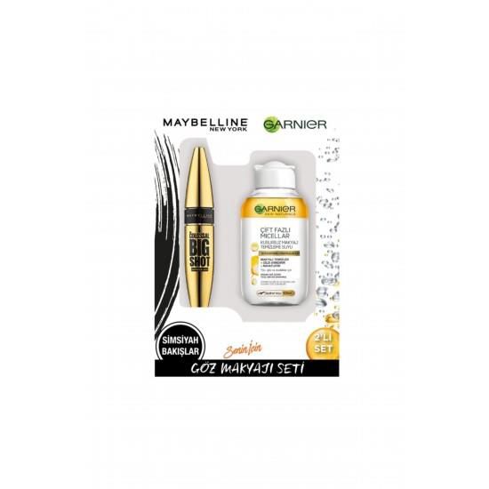 Garnier Çift Bazlı Miceller 100 ml+ Maybelline Rimel Maskara Göz Garnier Çift Bazlı Miceller 100 ml+ Maybelline Rimel Maskara Göz