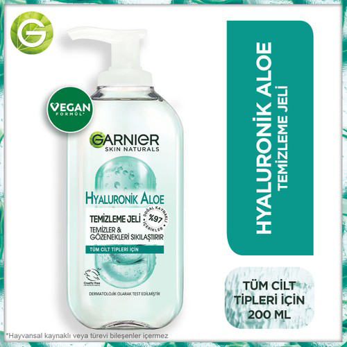 Garnier Hyaluronik Aloe Yüz Temizleme Jeli 200 ml