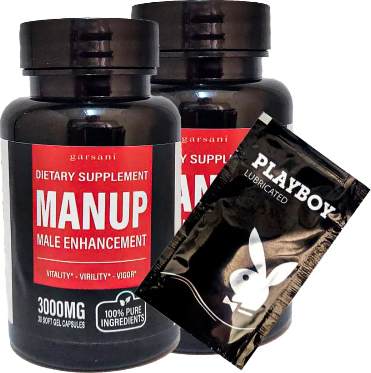 Garsani Man Up Soft Gel - Erkeklere Özel 60 Kapsül (30'lu x 2 Adet) + Jel