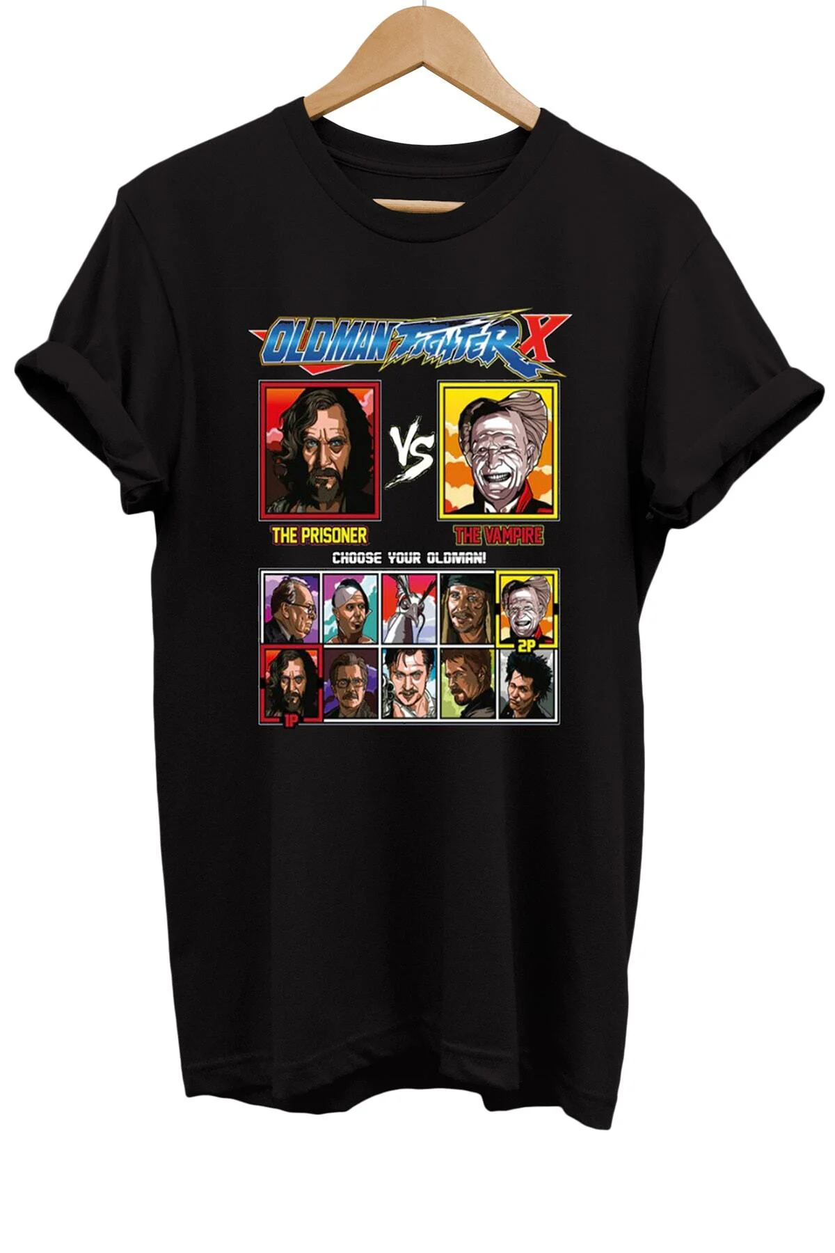 Gary Oldman Film Karakterleri Baskılı %100 Pamuk Oversize T-shirt