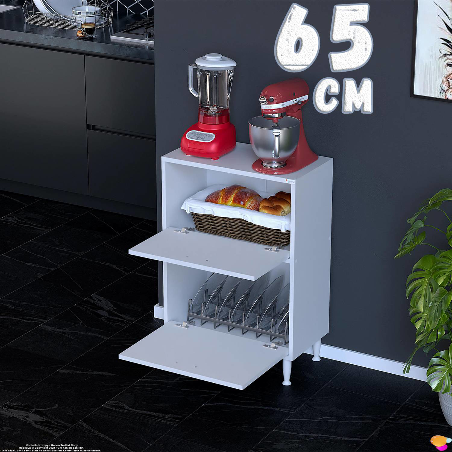 Gaye Çok Amaçlı 2 Kapaklı Dolap 65x87x32 cm Banyo Mutfak Çocuk Od Gaye Çok Amaçlı 2 Kapaklı Dolap 65x87x32 cm Banyo Mutfak Çocuk Od