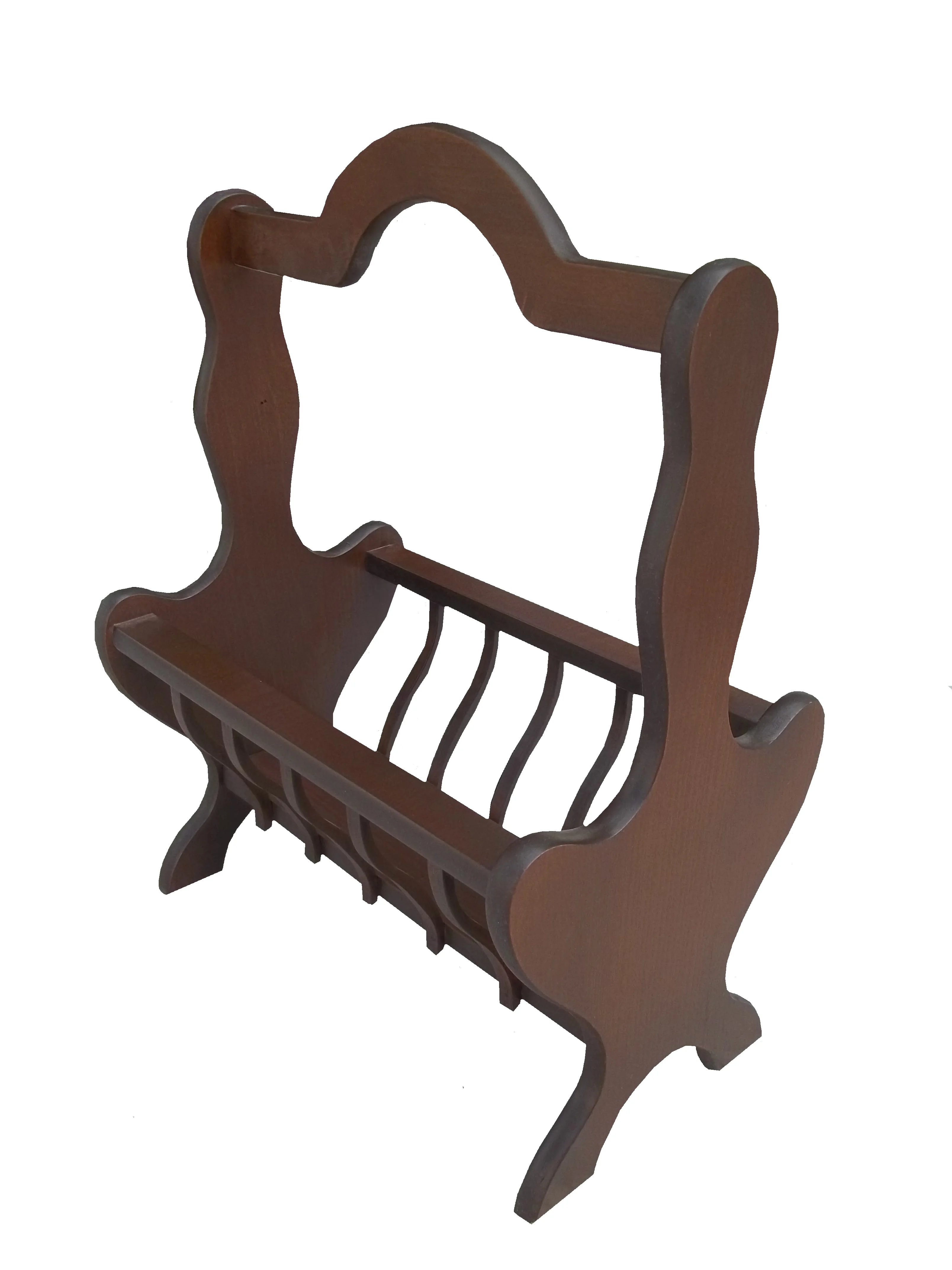 Gazete Sehpa 12621 Model Kayın MDF Torna tabla Parlak Ceviz Boya Tutmalık El Yapı Gazete Sehpa 12621 Model Kayın MDF Torna tabla Parlak Ceviz Boya Tutmalık El Yapı