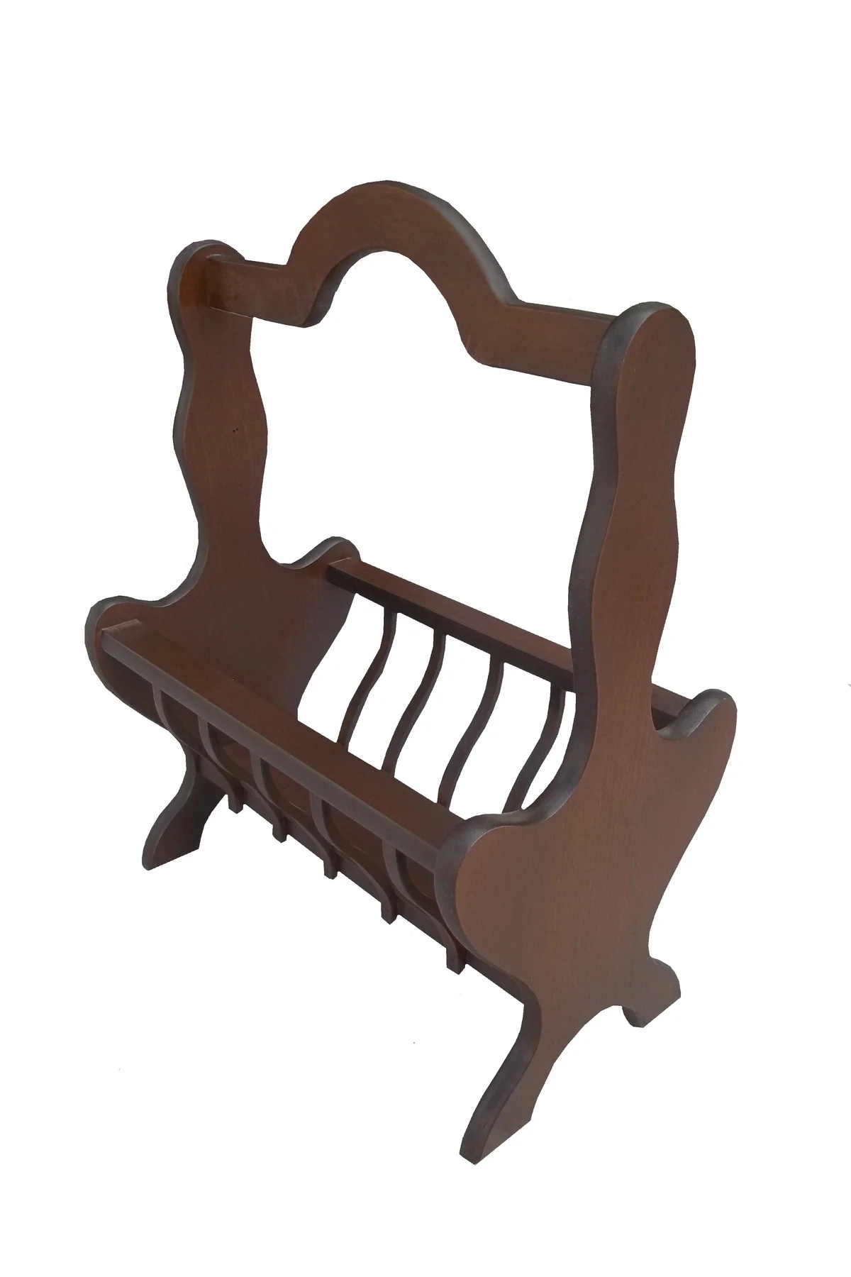Gazete Sehpa 12621 Model Kayın MDF Torna tabla Parlak Ceviz Boya Tutmalık El Yapı Gazete Sehpa 12621 Model Kayın MDF Torna tabla Parlak Ceviz Boya Tutmalık El Yapı
