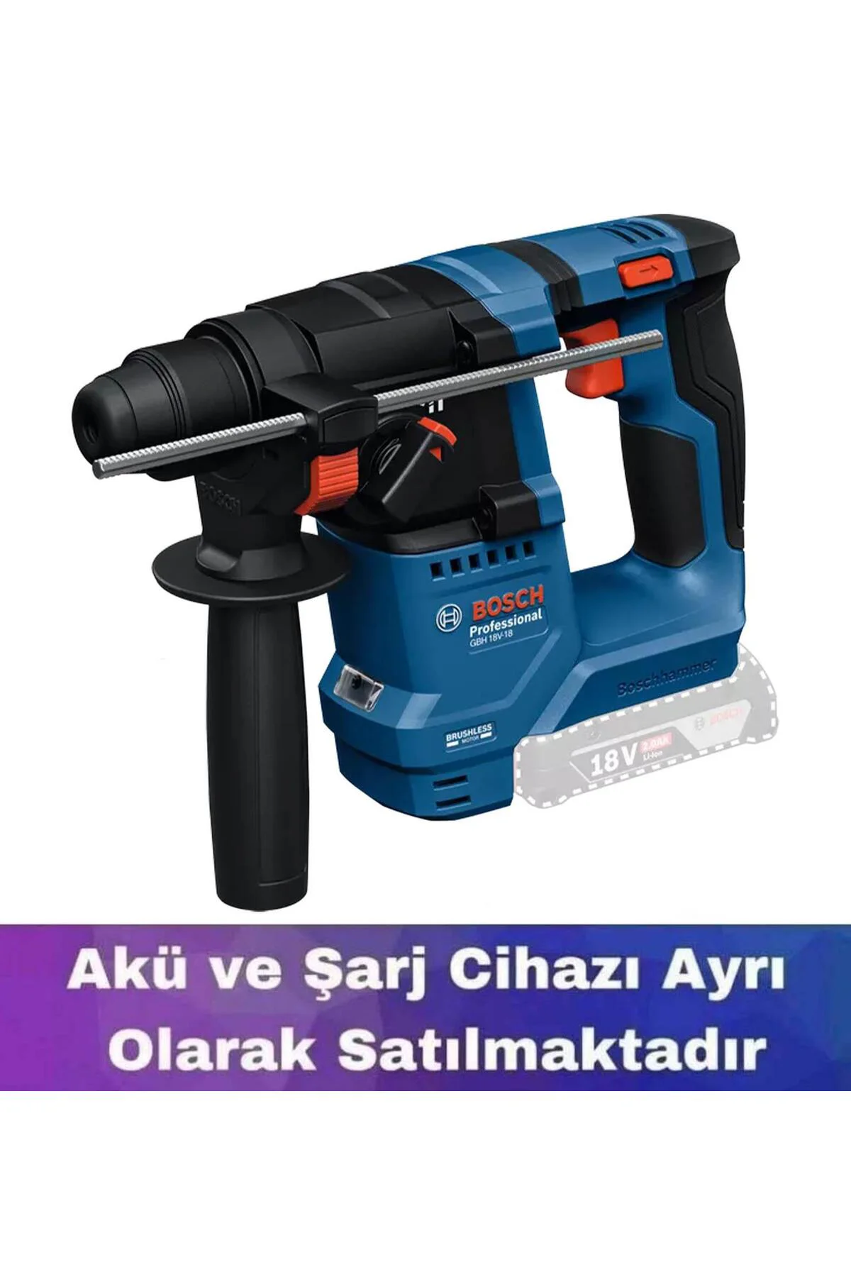 GBH 18V-18 Akülü Sds Plus Delici (Akü ve Şarj Yoktur) 0611927000