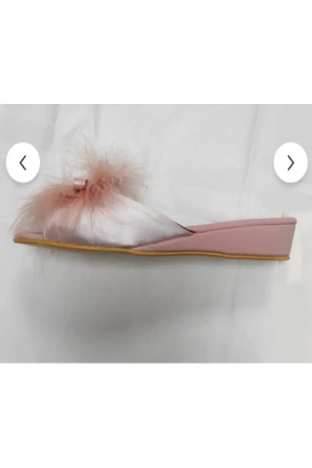 GC 171 Hediyelik ve Çeyizlik Taş ve Tüy Detaylı Alçak Feta Kadın