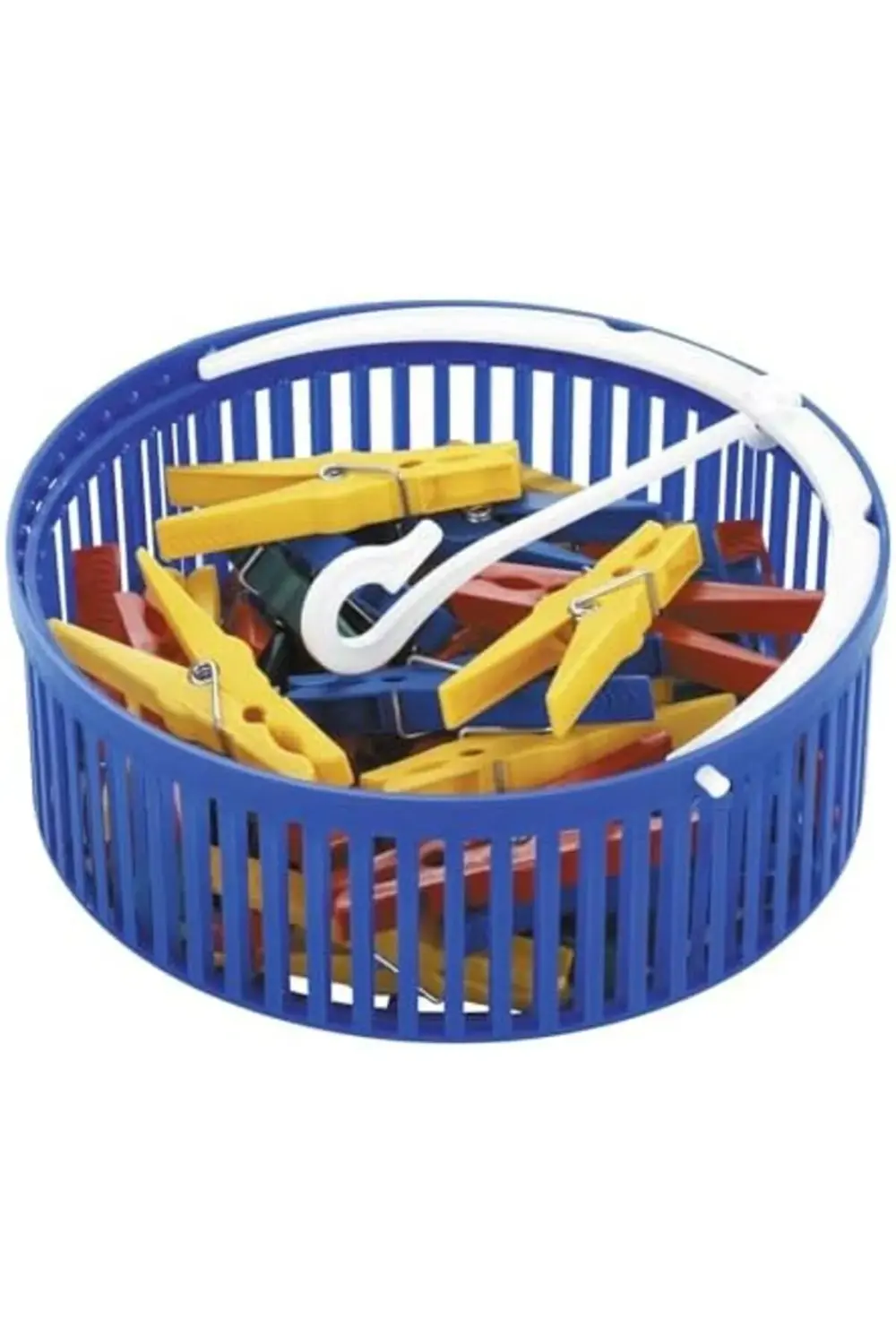 GÇAVM 30 Mandallı Çamaşır Mandalı Sepet Mavi ShopGÇ 1174074