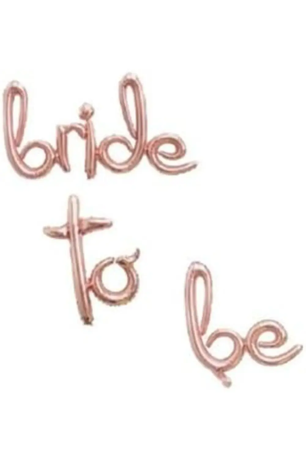 GÇAVM Bride To Be El Yazısı Folyo Balon 104x43cm 3 Parça ShopGÇ 1