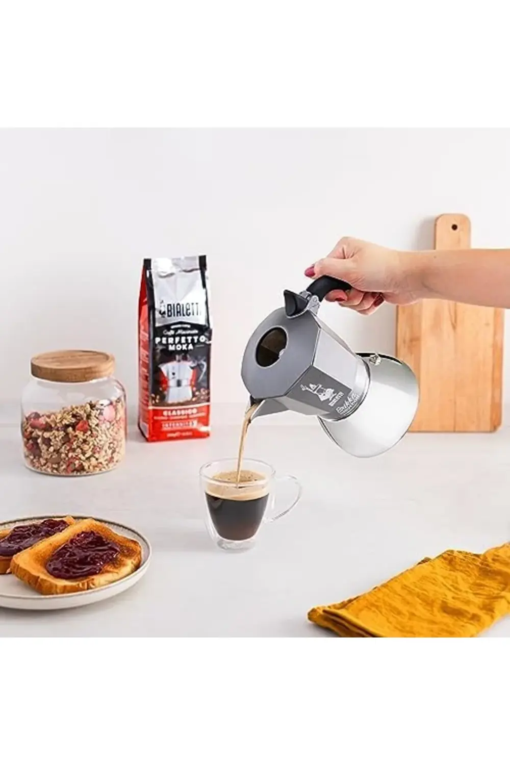 GÇAVM - Brikka İndüksiyon: 4 Cups Ocak Üstü Bol Köpüklü Espresso