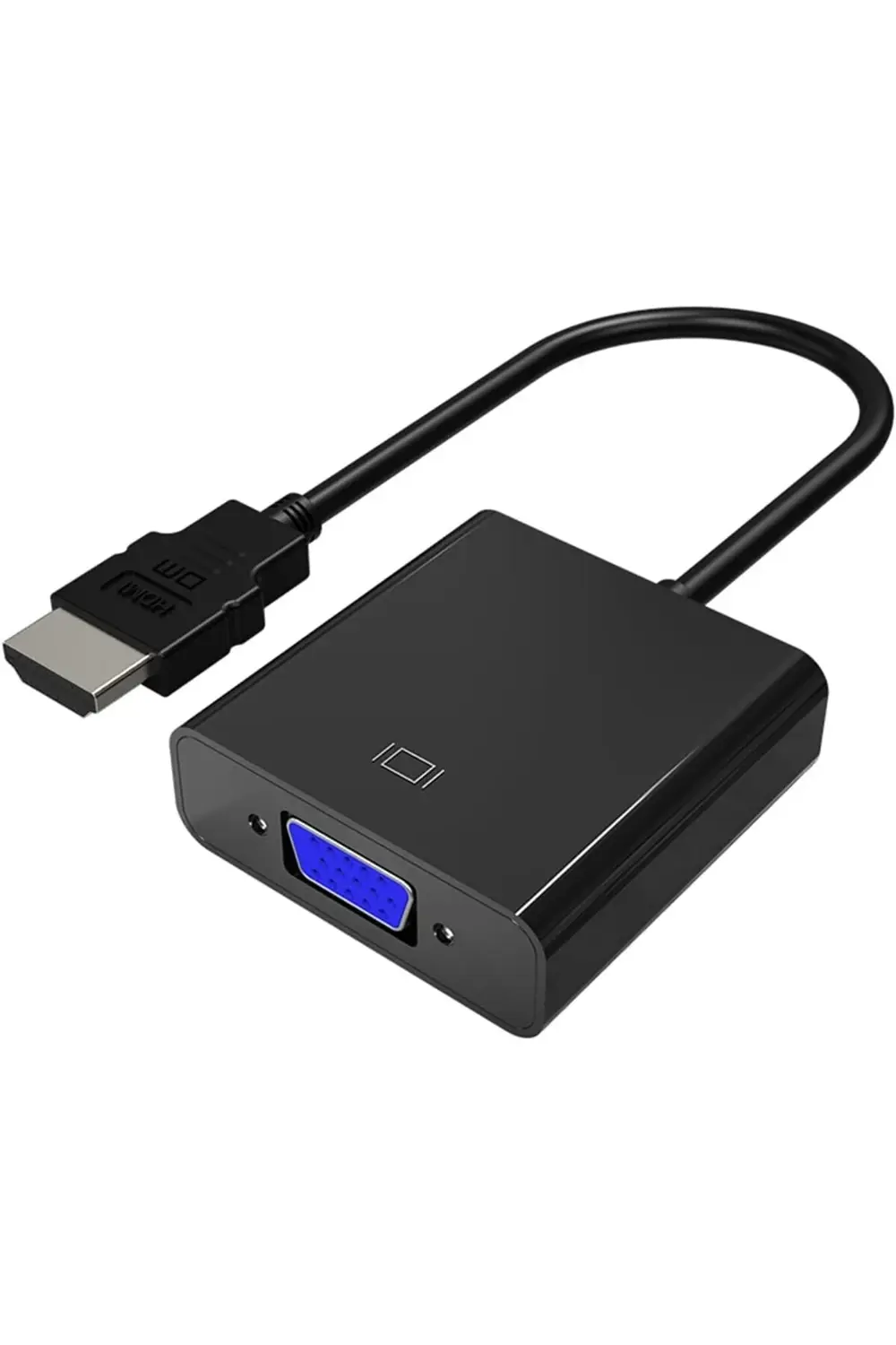 GÇAVM CHB021 HDMI to VGA Çevirici Dönüştürücü 3.5mm Aux Ses Deste