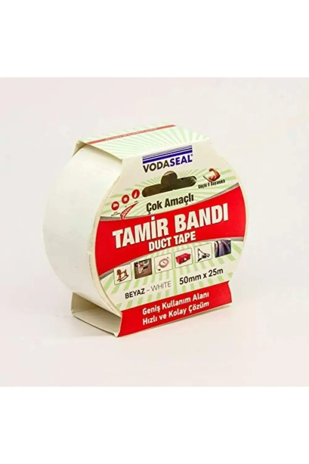 GÇAVM Çok Amaçlı Tamir Bandı, 50Mmx25Mt, Beyaz ShopGÇ 1174074