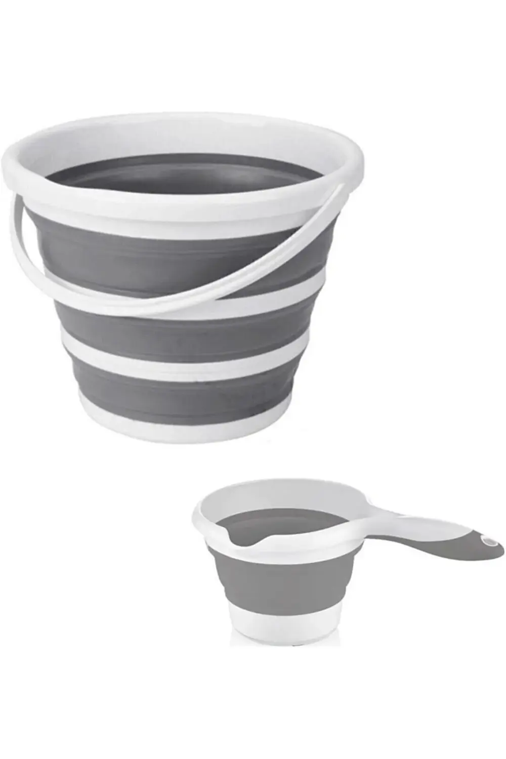 GÇAVM Kapısı Katlanabilir Akordiyon 2'li Kova ve Maşrapa Set Shop