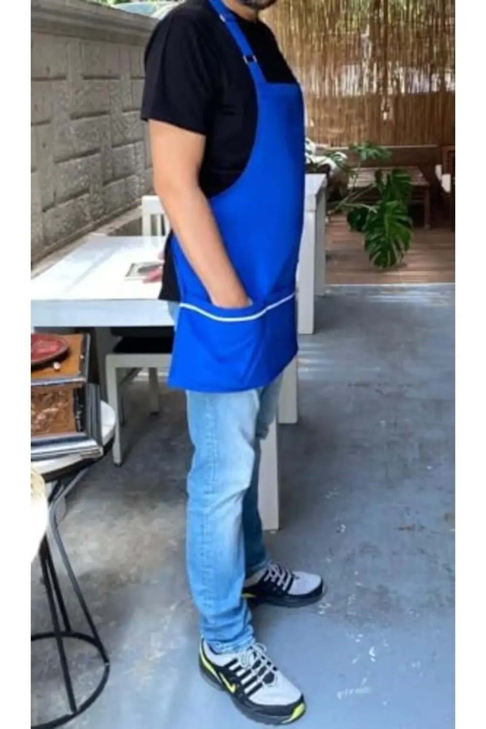 GÇAVM Önlük Biyeli Kısa Boyundan Saks Mavi ShopGÇ 1174074