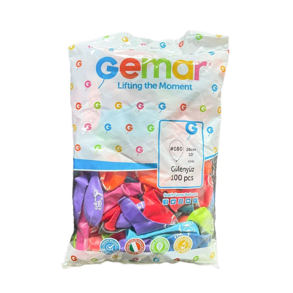 GD-90G Gülenyüz Balon 100 Adet -Dinamik Oyuncak GD-90G Gülenyüz Balon 100 Adet -Dinamik Oyuncak