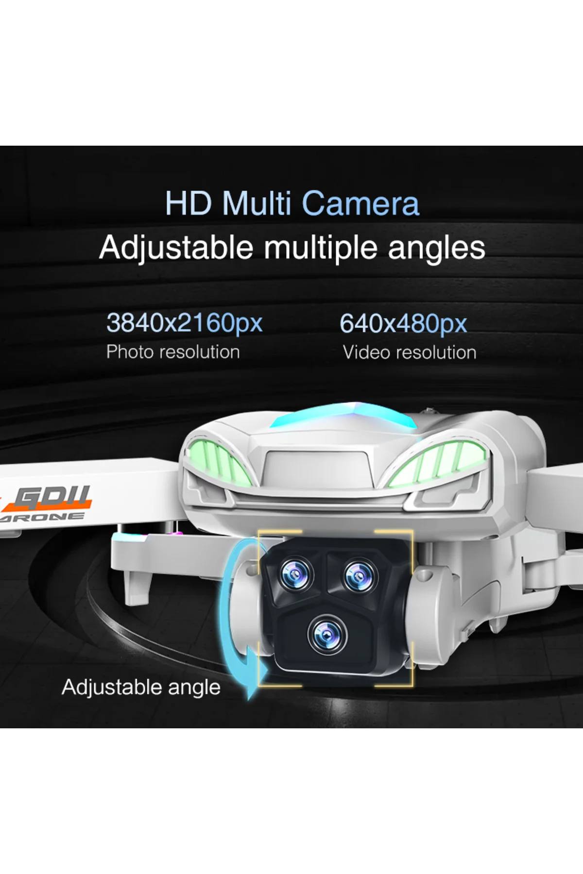 GD11 pro 4.3 inç ekranlı kumanda tasıma cantası kulaklık ve akıll