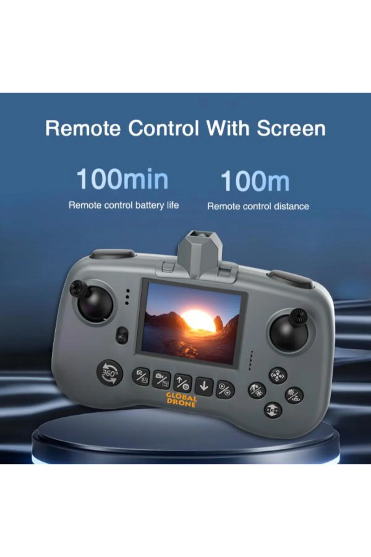 GD12 güçlü fırçasız Motor 4k kamera tasıma cantalı kulaklık ve ak