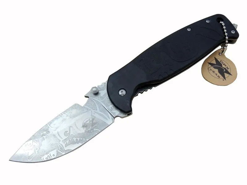 Gear Hst-1238 Desenli Outdoor Çakı 23,5 Cm - Açacaklı, Cam Kırma 