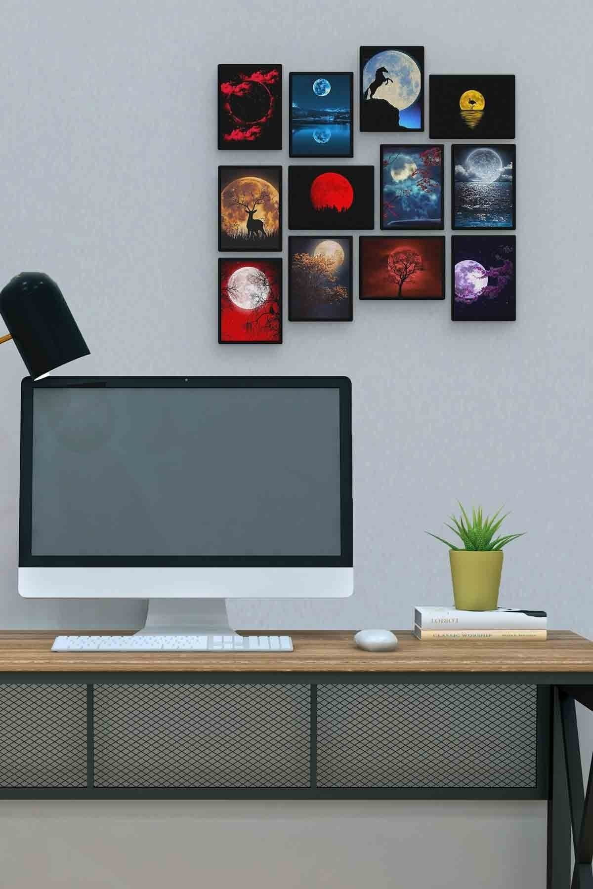 Gece 12 Parça Mdf (ahşap) Tablo Ofis Boyu 