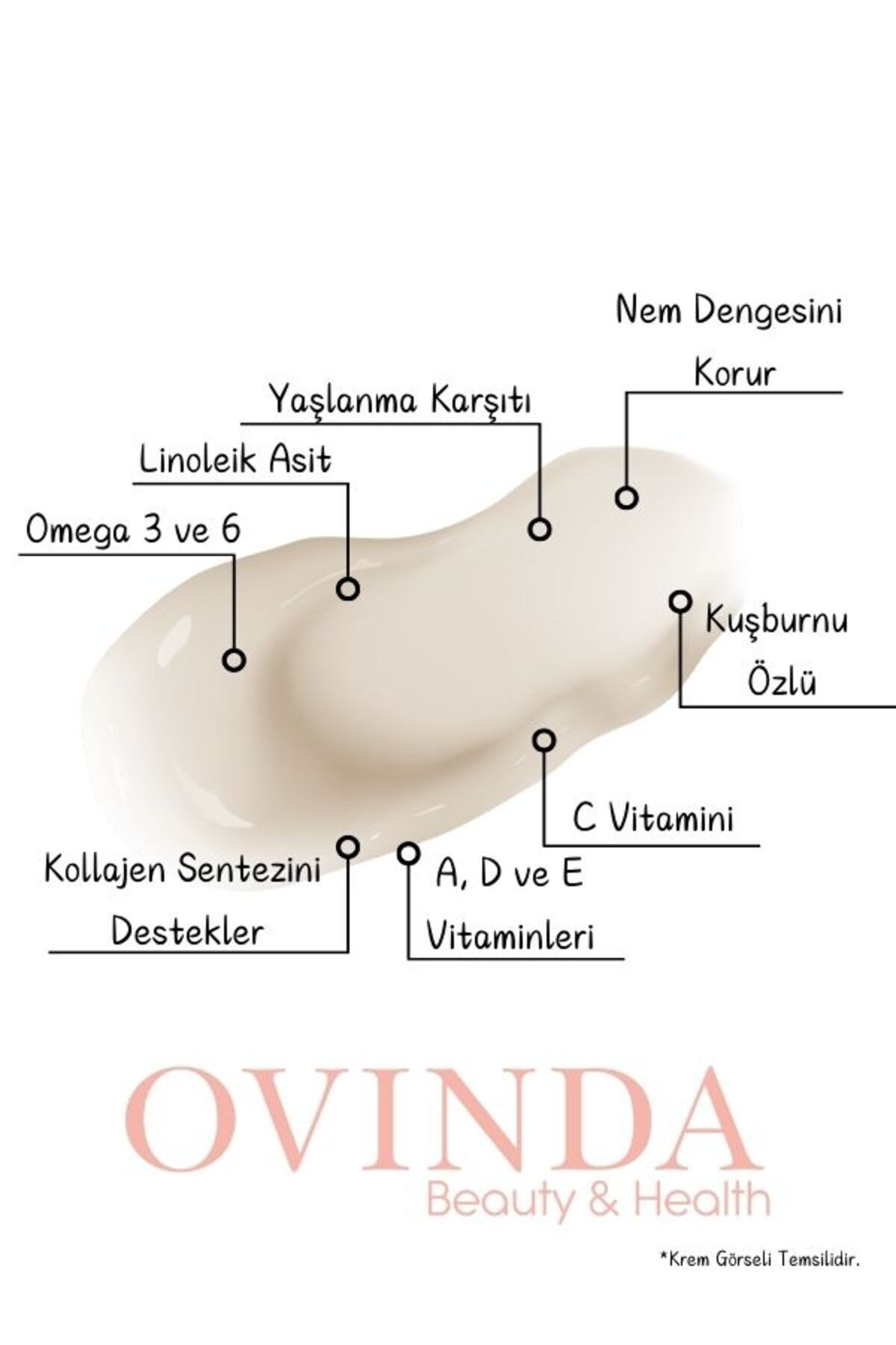 Ovinda Gece Bakım Kremi Nemlendirici Ve Yaşlanma Karşıtı 50 Ml