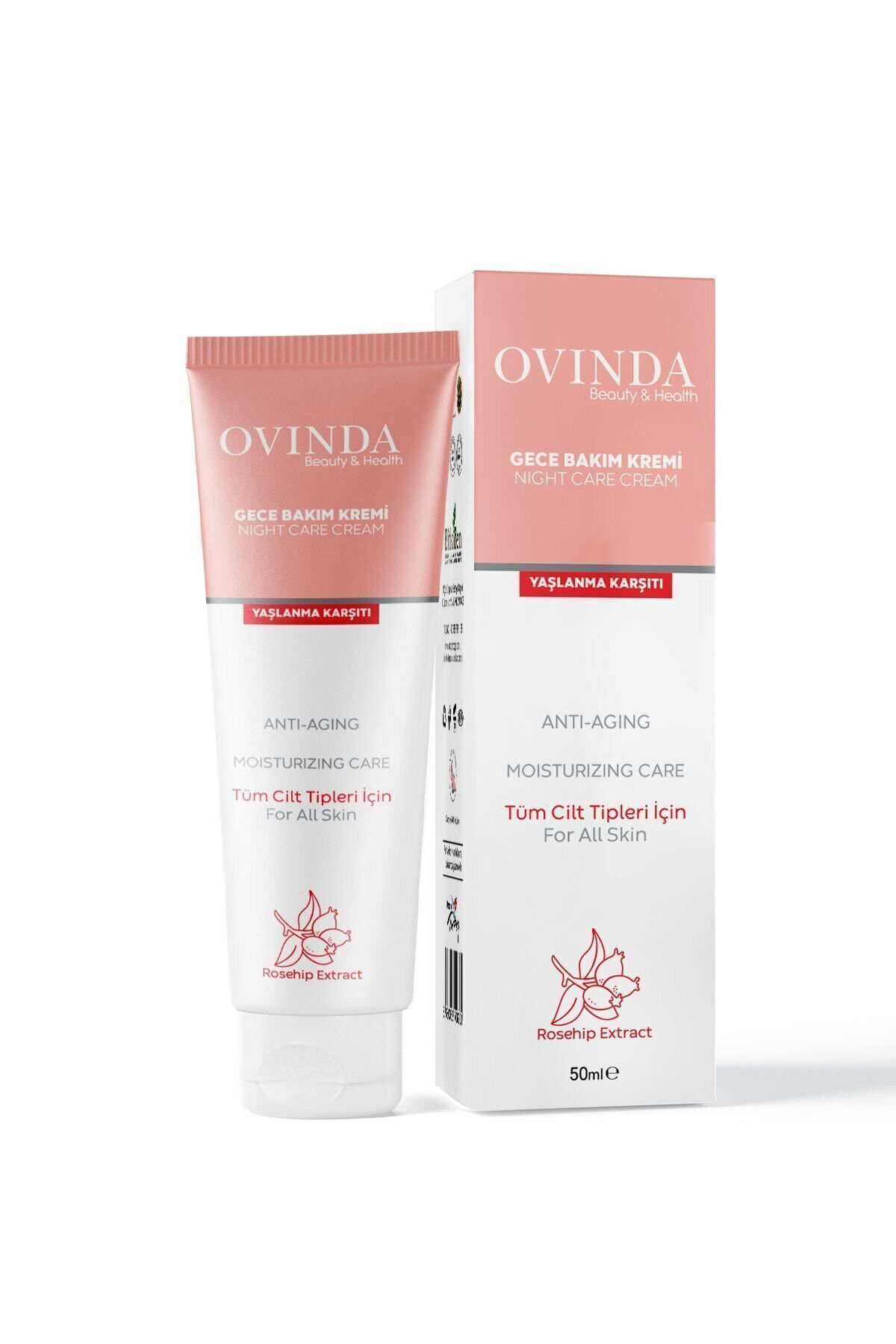 Ovinda Gece Bakım Kremi Nemlendirici Ve Yaşlanma Karşıtı 50 Ml