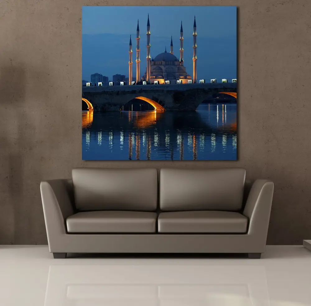 GECE CAMİ KÖPRÜ KANVAS TABLO