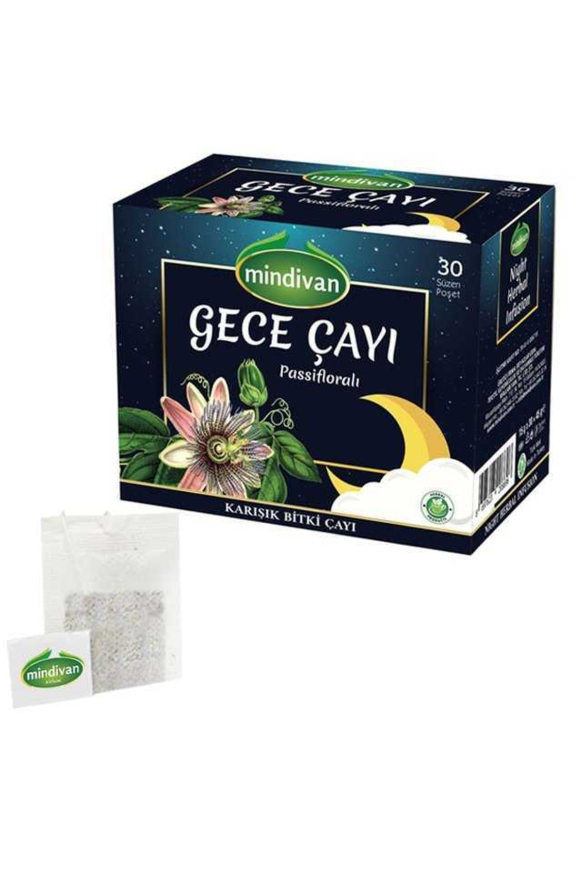 Gece Çayı Pasiffloralı Karışık Bitki Çayı 30 Lu Süzen Poşet